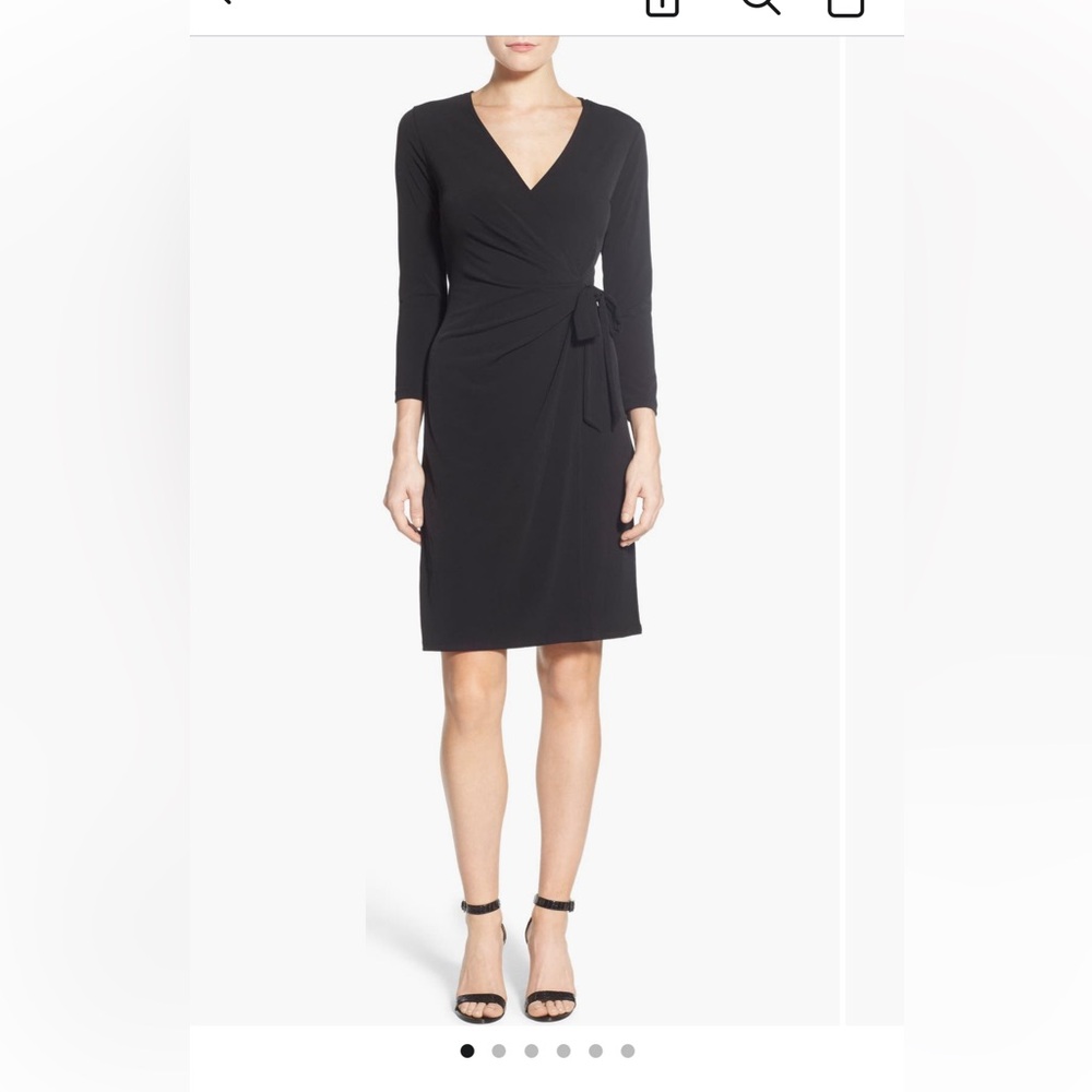 Anne Klein Classic Faux Wrap Dress